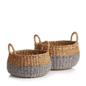 Hot products Multi color Seagrass Hogla Egg Basket Storage Manufacturer of Bangladesh