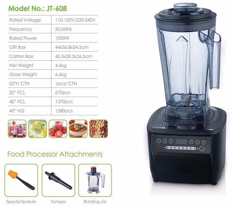 High quality manufacturer Restaurant smoothie ice juice nutrimix blender