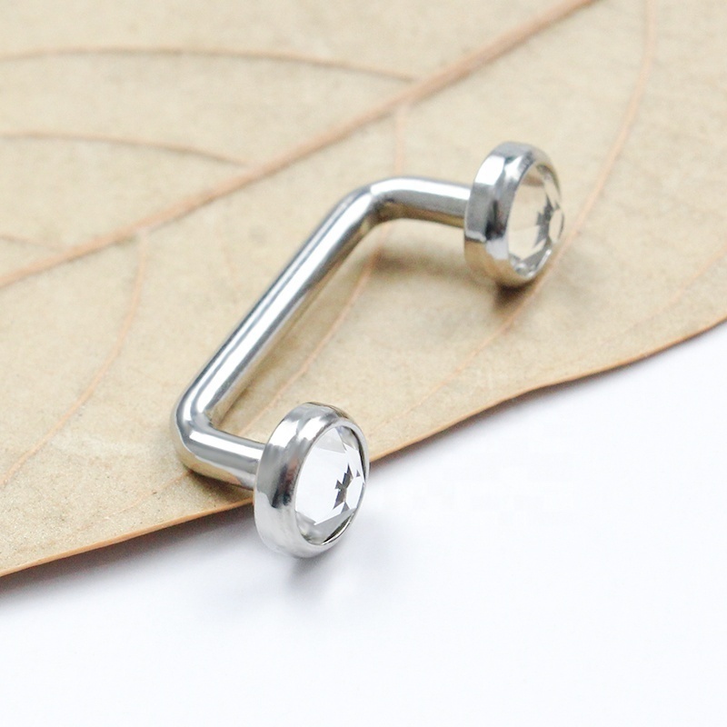 Eternal Metal ASTM F136 Titanium Crystal Dermal Anchor Top Surface Barbel Body Piercing Jewelry