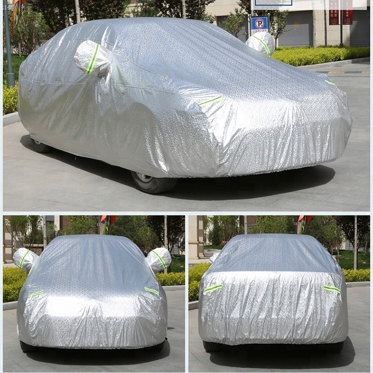 Jutien Small Wholesale Waterproof PEVA Polyester Extra Thick Oxford Cloth Car Covers For Rain Protection Against Rain And Sow