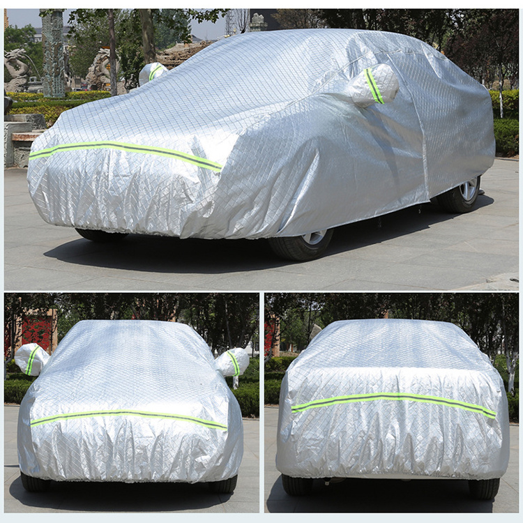 Jutien Small Wholesale Waterproof PEVA Polyester Extra Thick Oxford Cloth Car Covers For Rain Protection Against Rain And Sow