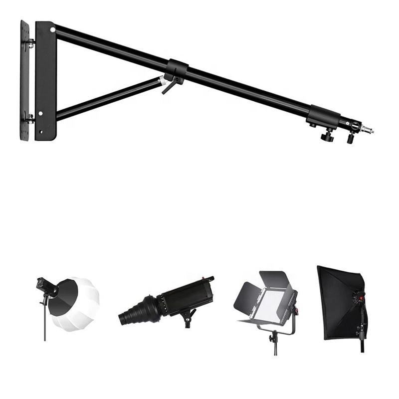 Photography Reflector Soft Box Wall Monopod Arm Live Stream Studio Light LED Ring Light Wall Mounted Bracket Arm Stand Tripod