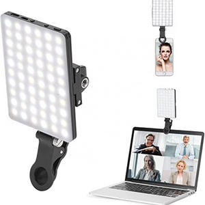 Rechargeable Smartphone Cute Phone Clip LED Fill Light Portable LED Live Streaming Makeup Webcam Lighting Zoom Call Clip Light