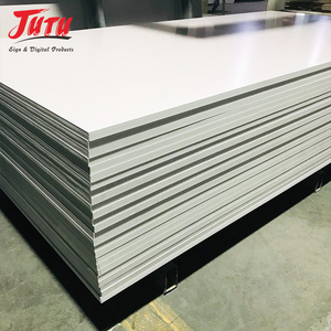 JUTU Factory Price fomex 3mm 5mm thickness 4x8 feet sintra board pvc foam 1.22*2.44M forex sheet