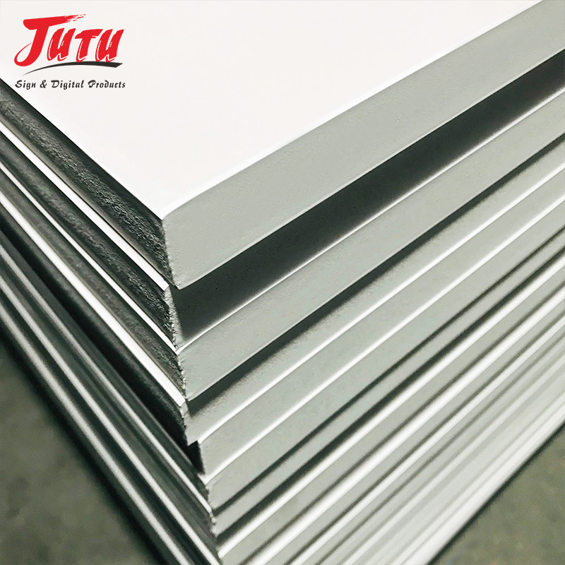 JUTU Factory Price fomex 3mm 5mm thickness 4x8 feet sintra board pvc foam 1.22*2.44M forex sheet