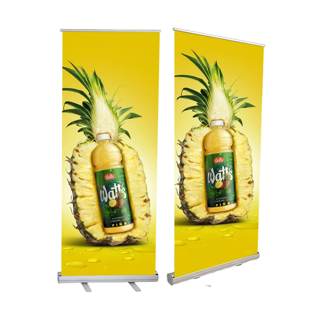 JUTU Direct Sale Customized Advertising Stand Up Banner Retractable Roll Up Banner Stand Roller Banner