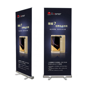 JUTU Direct Sale Customized Advertising Stand Up Banner Retractable Roll Up Banner Stand Roller Banner