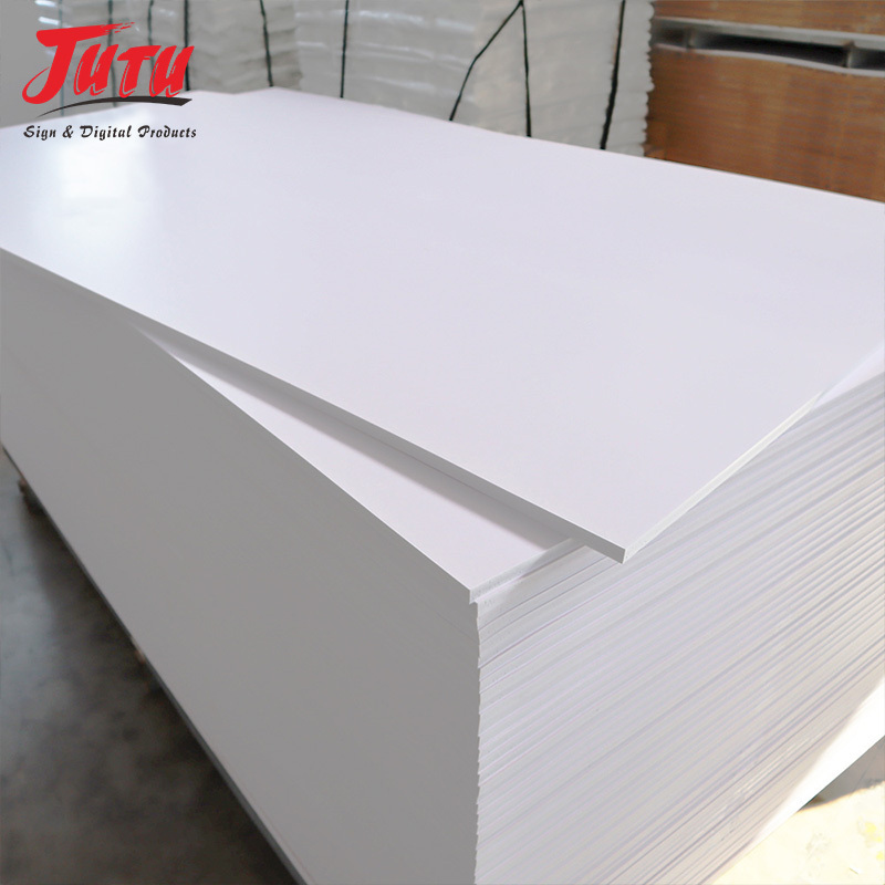 White 1.22x2.44m rigid plastic PVC foam sheet 18mm high density PVC foam board factory