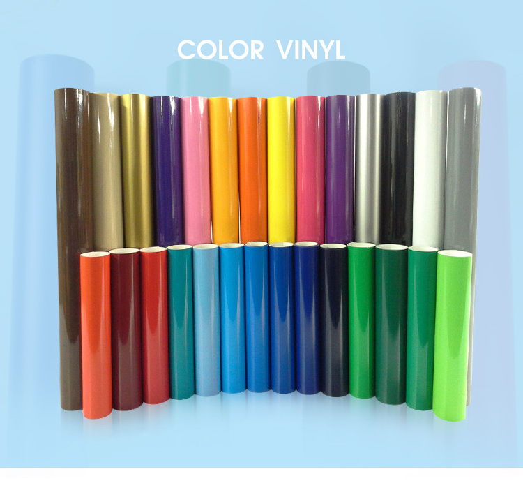 High Quality Polymeric Vinyl Factory Self Adhesive Color Cutting Vinyl Sticker Roll