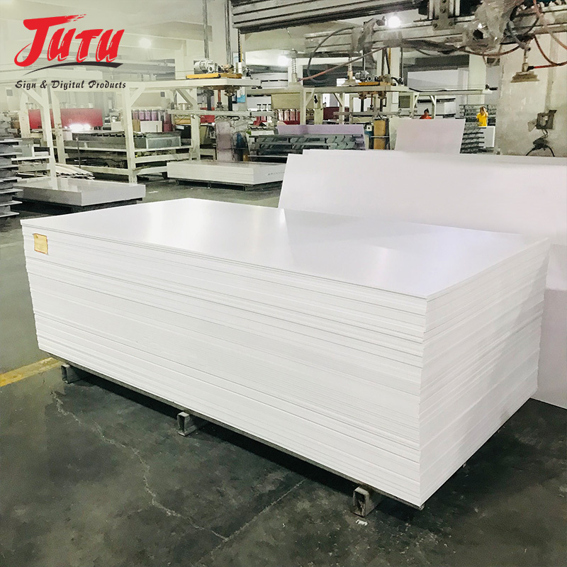 JUTU Factory Price 3mm 5mm White Waterproof Co Extrusion Foam PVC Celuka Sheet PVC Foam Expanded Board