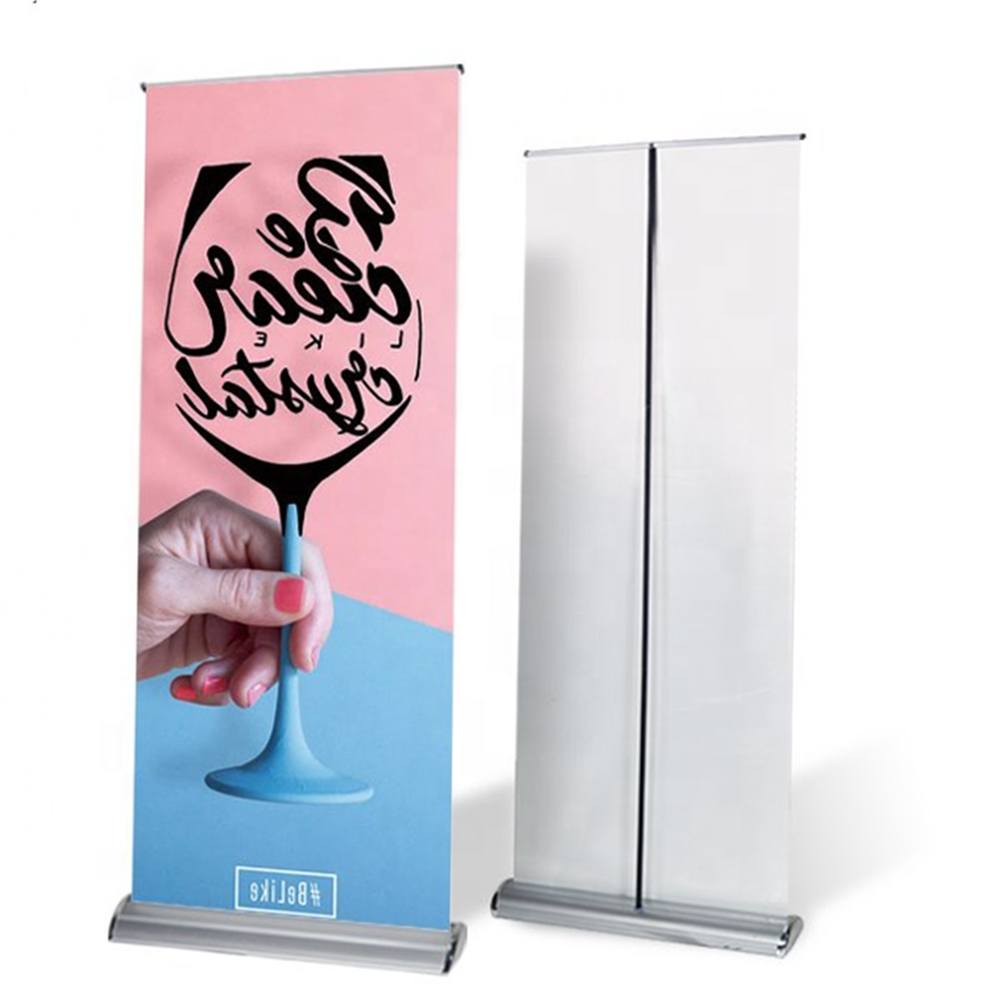 JUTU Direct Sale Customized Advertising Stand Up Banner Retractable Roll Up Banner Stand Roller Banner