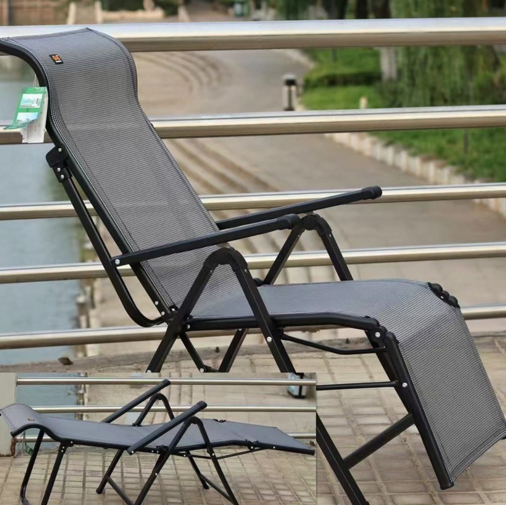 Portable folding Metal sleep chair comfortable Folding Relax camping Chairs living room chairs