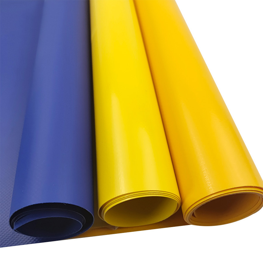 650gsm 100% Polyester Waterproof Heavy Duty PVC Tarpaulin Other Fabric Woven Plain Plastic PVC Coated Tarp Waterproof