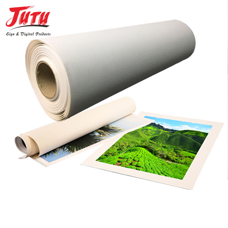 100% Cotton 44 Inch Inkjet Canvas Roll For Canvas Printing Board