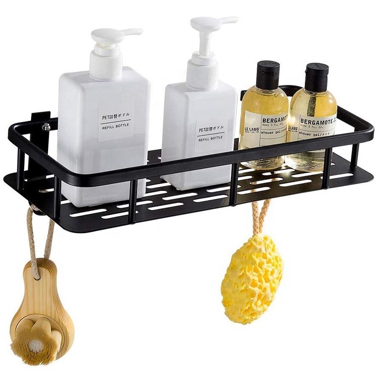 Jutye bathroom  Stainless Steel   black wall mounted Shower storagee caddy shelf