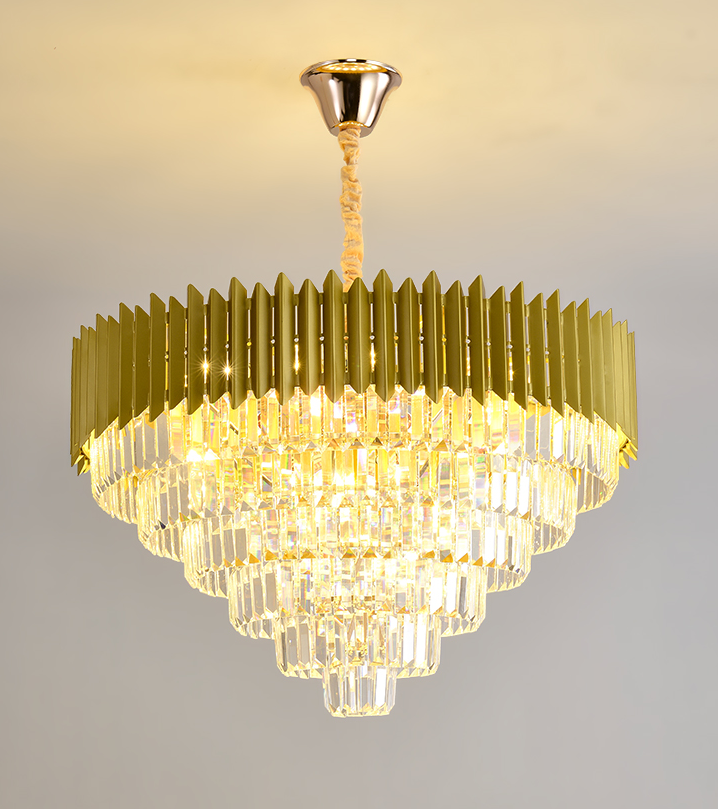 Modern Living Room Villa Luxury Arge Crystal Chandelier Lighting Led Ceiling Pendant Light Chandeliers Pendant Lights For Home