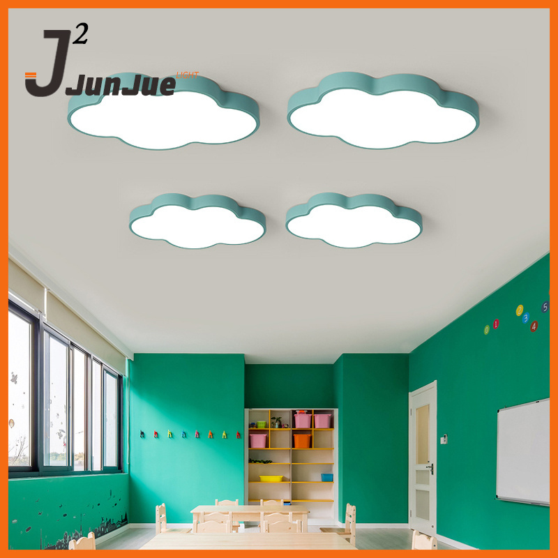 Warm children's room cloud LED ceiling light girls boys room bedroom light eye protection modern cartoon LED lamps