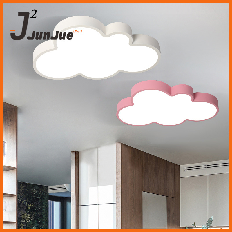 Warm children's room cloud LED ceiling light girls boys room bedroom light eye protection modern cartoon LED lamps