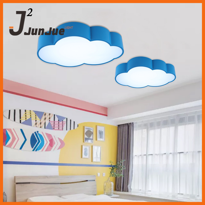 Warm children's room cloud LED ceiling light girls boys room bedroom light eye protection modern cartoon LED lamps