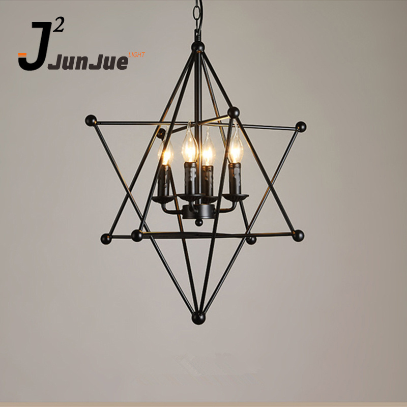 Wholesale Industrial Style Matte Black Iron Pendant Light/Vintage Iron Lighting Fixtures