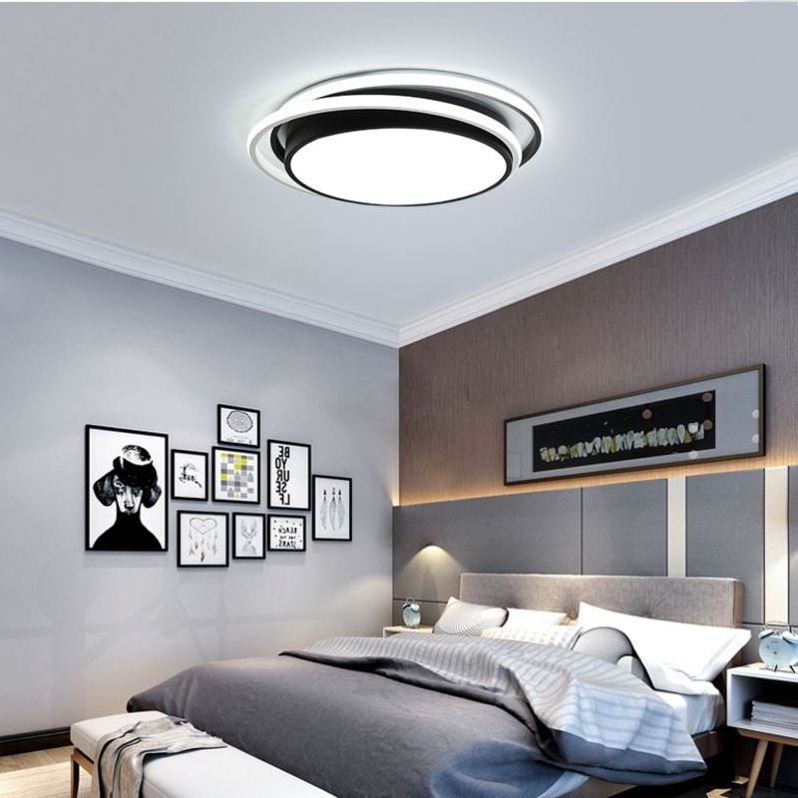 Nordic modern simple decorative adjustable office dimmable led ceiling light fixture for living room restaurant bedroom