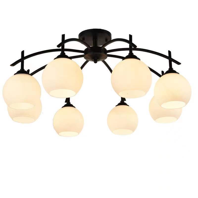 NORDIC hanging lamps living room atmosphere pastoral bedroom restaurant modern simple iron art RETRO ceiling lighting