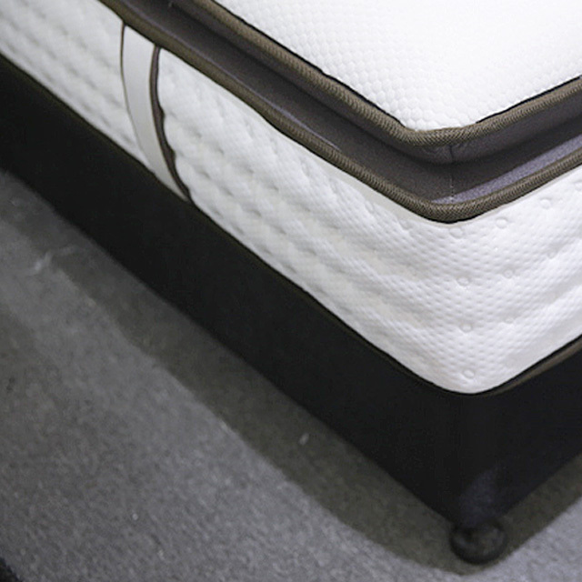 King Size mattress bed Ultra Plush Pillow Top Individually Wrapped Latex Coil Gel Memory Foam Mattress 3002 model supplier