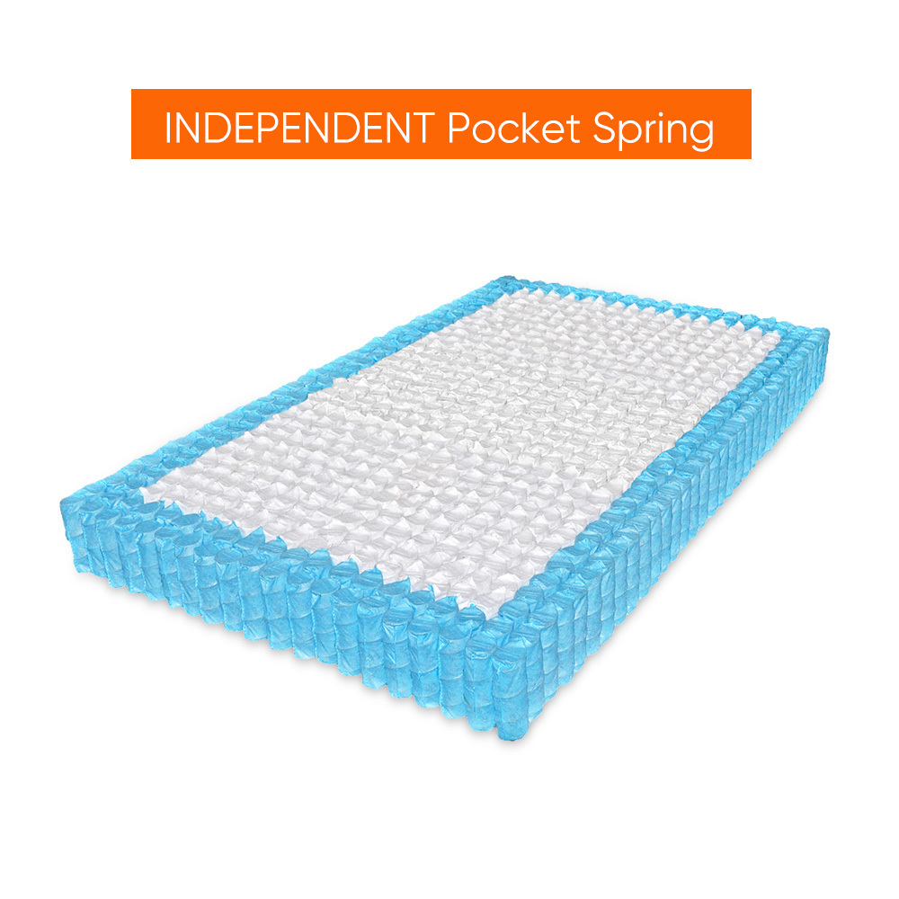 Factory custom euro hot selling breathable soft memory foam pocket spring king size mattress in box hybrid latex foam mattress