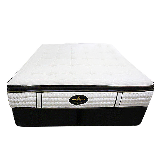 King Size mattress bed Ultra Plush Pillow Top Individually Wrapped Latex Coil Gel Memory Foam Mattress 3002 model supplier