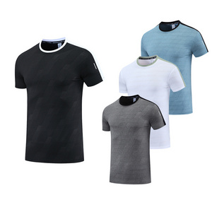 Man high quality activewear O Neck Running Shirt Breathable 90 polyester 10 spandex t shirt