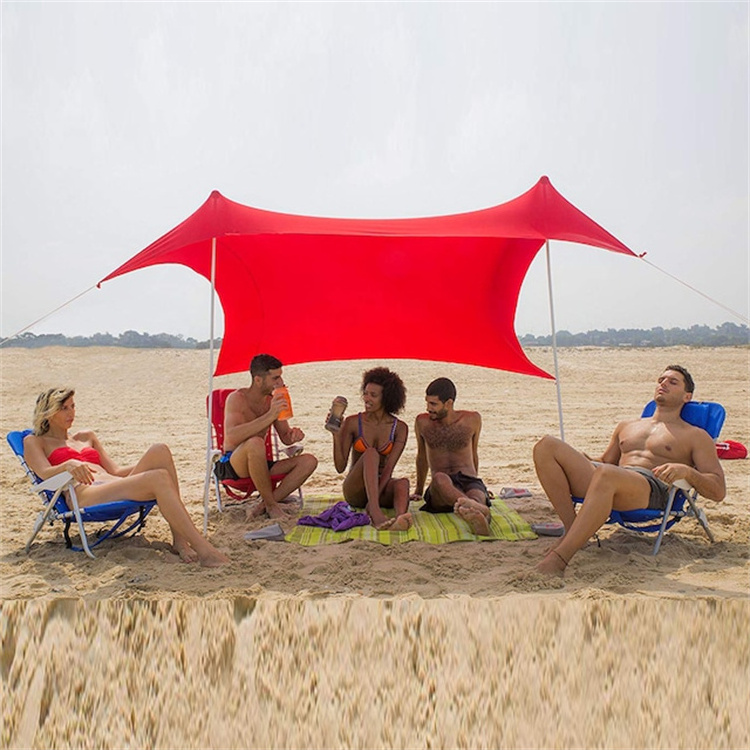 2023 UPF 50 Lightweight Portable outdoor summer sunshade 3-4 Person family camping sun shelter Fly Tarp Canopy beach tent