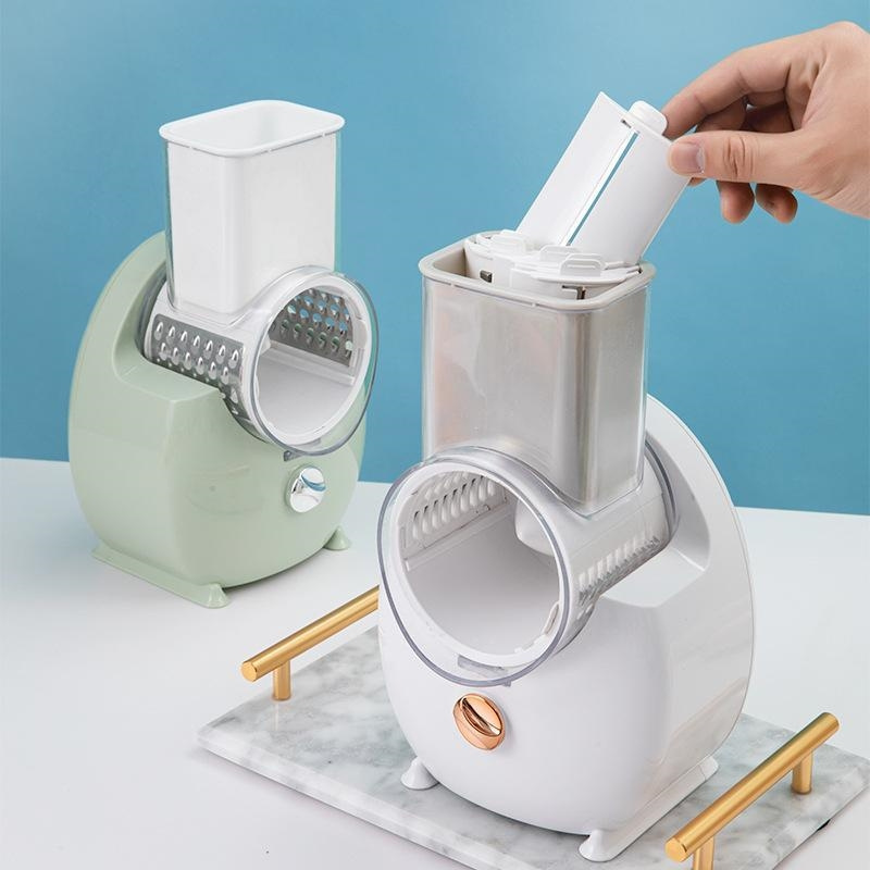 Kitchen Three In One Electric Vegetable Cutter Drum Vegetable Cutter Drum Rotary Cutting Machine