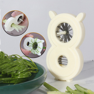 Household Stainless Steel Scallion Knife Kitchen Stainless Steel Shredder Multifunctional Sharp Scallion Cutter