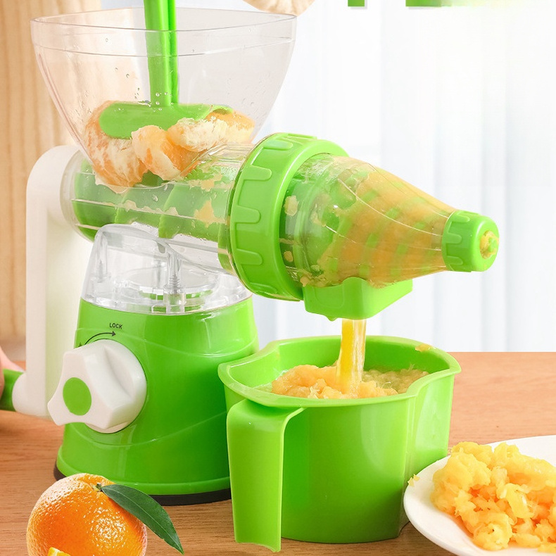 Multi Functional Manual Rotary Juicer Household Kitchen Manual Pulp Separation Juicer Small Portable Food Processor