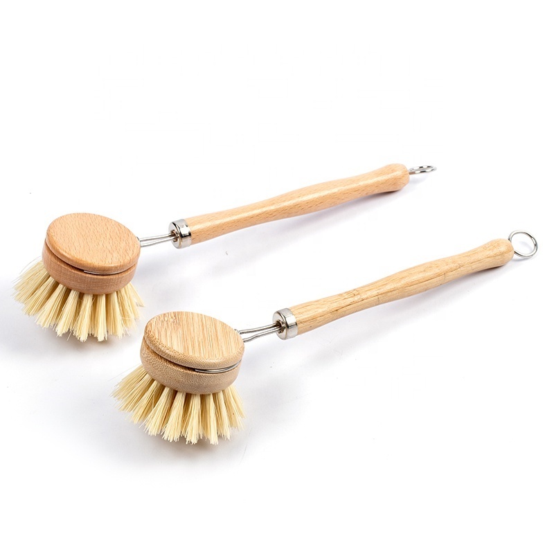 Factory Natural Eco Sisal Wooden Dish Brush Dish Washing Brush Dish Cleaning Brush