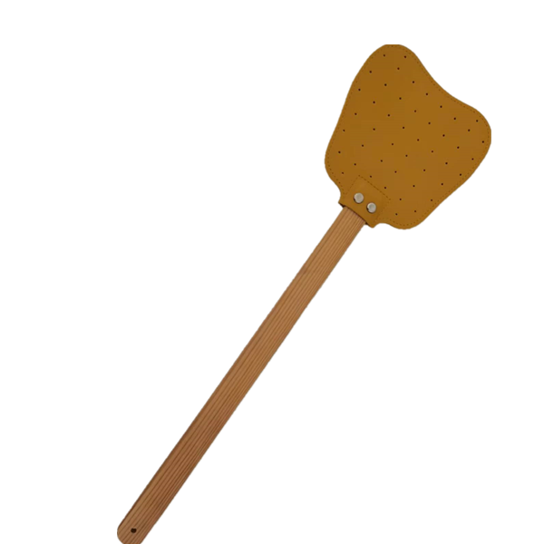 Factory Directly Hardwood Thick Leather Fly Swatter