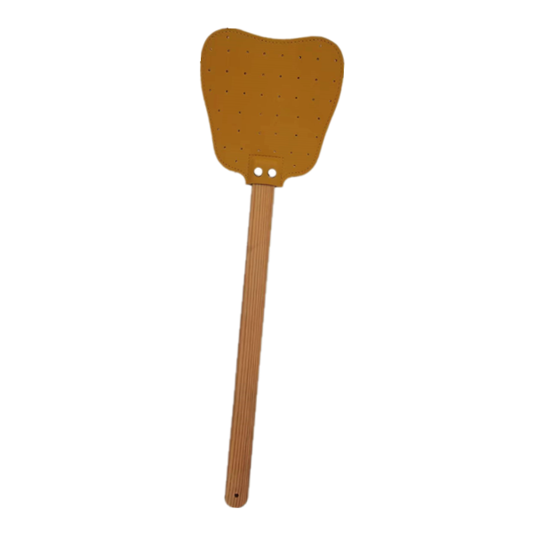 Factory Directly Hardwood Thick Leather Fly Swatter