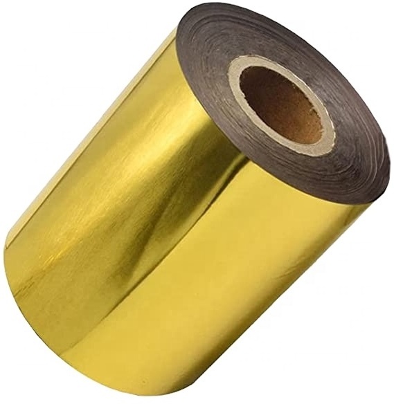 H571 custom size gold foil ribbon wax resin ribbon 600meter