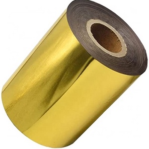 H571 custom size gold foil ribbon wax resin ribbon 600meter