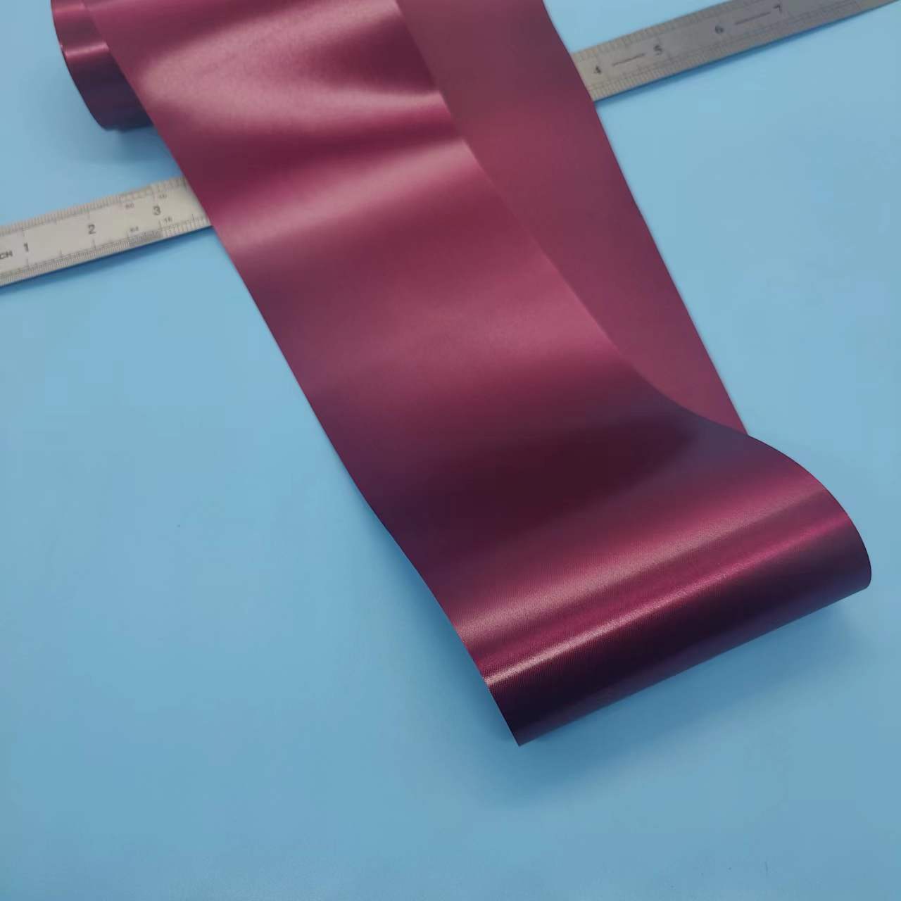 4 Inch 100mm Wide Red Satin Ribbon for Graduation Sash Stole