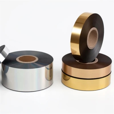 H571 custom size gold foil ribbon wax resin ribbon 600meter