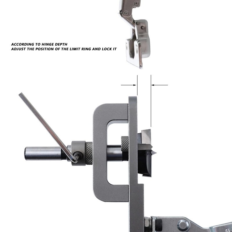 35mm Hinge Hole Opener Drilling Installation Tools Boring Dowel Jig Woodworking Hole Drilling Locator for Door Cabinets