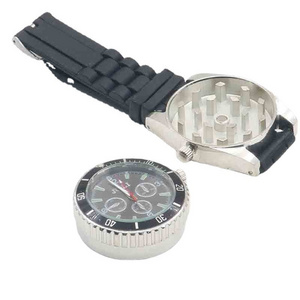 Wholesale Cheap Price Metal Zinc Alloy Herb Grinder Wrist Watch Shaped Dry Herb Grinder