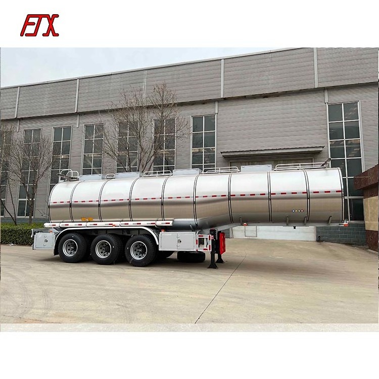 3 Axles 30000L 40000L fuel tanker truck trailer 30cbm Aluminum Fuel Oil diesel Tanker Trailer stainless oil tanker or sale