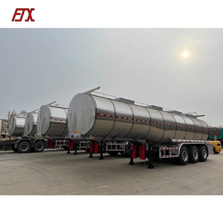 3 Axles 30000L 40000L fuel tanker truck trailer 30cbm Aluminum Fuel Oil diesel Tanker Trailer stainless oil tanker or sale