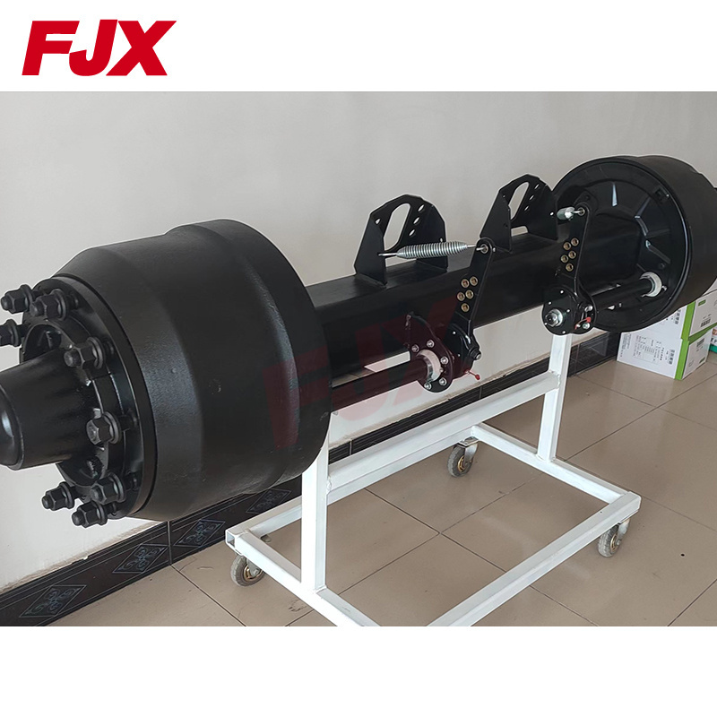 German Type Trailer Axle semi trailer axle strong overload capacity with air suspension trailer axle with braking system