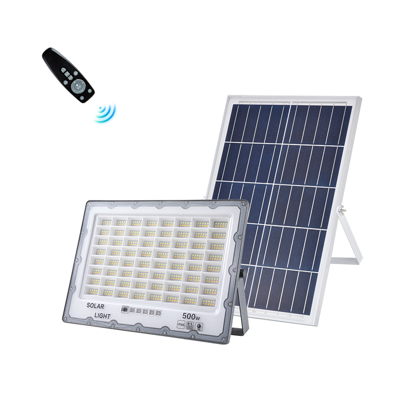 New arrival easy installation portable solar rechargeable flood light with panal