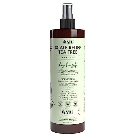 Custom logo hair care scalp treatment product  nourishes moisturize itchy scalp relief tea tree leave-in conditioner spray