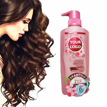 OEM vegan shampoo japan cherry blossom hair shampoo raspberry dandruff remover sakura hair shampoo