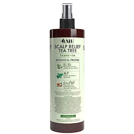 Custom logo hair care scalp treatment product  nourishes moisturize itchy scalp relief tea tree leave-in conditioner spray